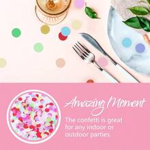 5000pcs 1 Inch Mixed Colors Round Paper Confetti, 1.8oz - Ideal For Wedding, Valentine's Day, Party, Holiday, Dining Table, Gifts, Home Decor, Graduation & Atmosphere Decoration - Multicolor - View 6