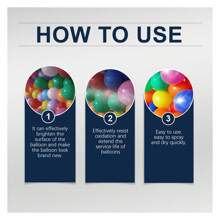 Latex Balloon Shine Spray, Long-Lasting Non-Oxidizing Enhanced Gloss Textured Atmosphere Spray