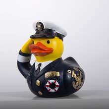 1pc 2.8 Inch 3D Resin Soldier Duck Statues, Navy Duck, Space Duck Figurines, Desk Decoration, Car Decor, Home Accents, Gifts