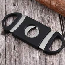 1/2Pcs Cortador de charutos de aço inoxidável Cortador de metal clássico Guilhotina Tesoura de charuto Presente Soco Faca de corte Acessório para charutos