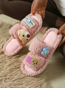shensongni Women's Home Plush Slippers Animal Slippers Bear Slippers Black Slippers Cute Slippers Fashion Slippers EVA Thin Bottom Slippers Lightweight Slippers Soft Bottom Slippers Mute Slippers Wooden Floor Slippers Bedroom Slippers Indoor Slippers Household Slippers Patio Slippers Office Slippers Hotel Slippers Carpet Slippers Cartoon Slippers Fluffy Slippers Women Slippers