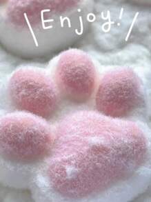 1 pieza Juguete para apretar con forma de pata de gato, juguete antiestrés para estudiantes y adultos, de plástico resistente, adecuado para todas las razas y tamaños, diseño kawaii de pata de animal, adecuado para oficina, vacaciones y regalos