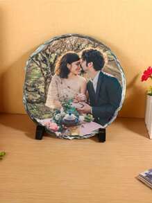 1pc Customized Photo Frame With Stand - Personalized Engraved Picture Display For Office Desk, Perfect Gift For Mother's Day, Father's Day, Wedding, Birthday, Etc., Home Harmony, Home & Living, Christmas Home Atmosphere, Autumn Home Refresh, Xmas Decoration