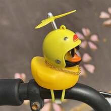 1pc Rubber Duck Motorcycle Handlebar Decor, Unique, For Street Motor Scooters, Motorcycle, Bicycle Dashboard Decoration, As Gift