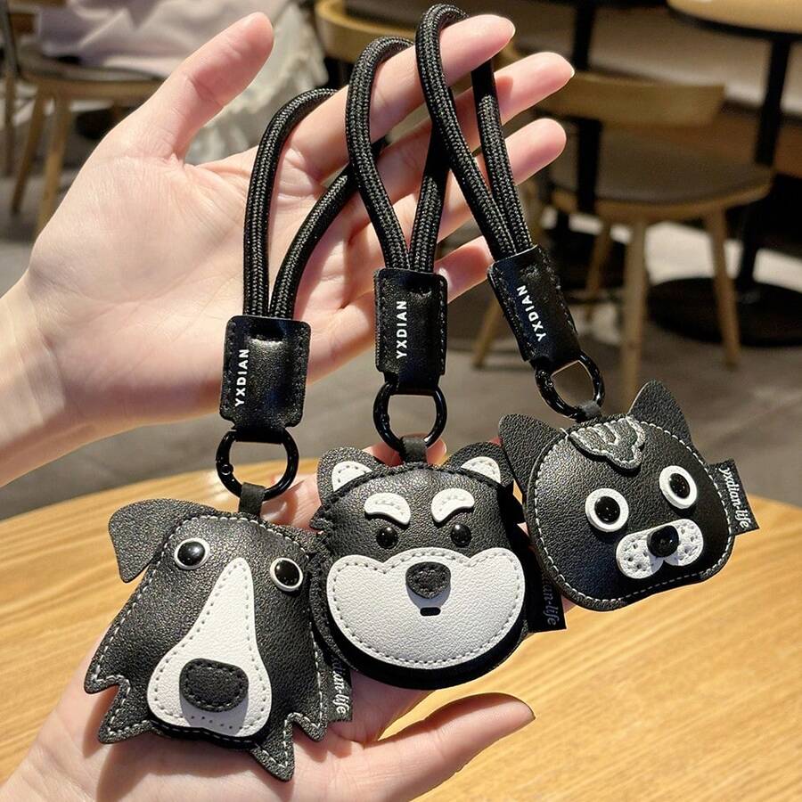 1 件时尚包包挂饰可爱猫咪贵宾犬钥匙扣钥匙链情侣礼物送给朋友汽车配件包饰背包适合学校卡通哥特 Y2K