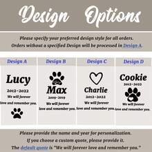 1 pieza Piedra conmemorativa personalizada para mascotas - Piedra plana con impresión UV 2D en forma de corazón con el nombre de la mascota - Regalo perfecto de condolencias por la pérdida de una mascota - Multicolor - Ver 6