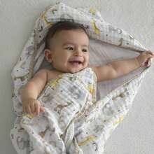 Kit 2 Soft Baby Bath Towels 70 Cm X 70 Cm Bublim - 女士毛巾套件 - 查看 3