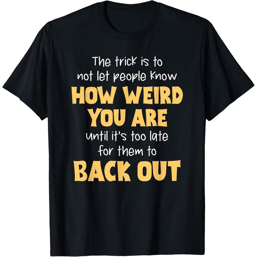 Presto Funny Dark Humor Sarcastic Sarcasm T-Shirt - Unisex Adult - Black - Small - Short Sleeve - Modern Vintage Mix - Unique Dark Humor Quote Design - Black - View 1