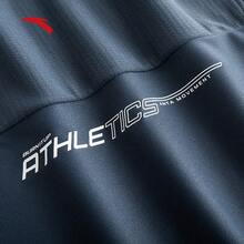 Anta Quick-Dry T-Shirt | Men's Moisture-Wicking Breathable Short Sleeve T-Shirt, New Summer Knit Tops For Running, Fitness - Deep Well Ash -7 - View 5