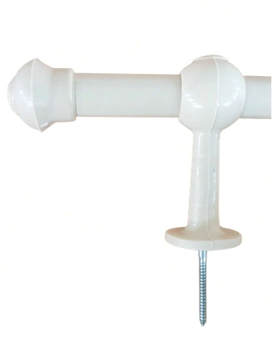 Wooden Rod Kit With 3.00 Meters Of 19 Mm (Medium) For Curtains - White - View 1