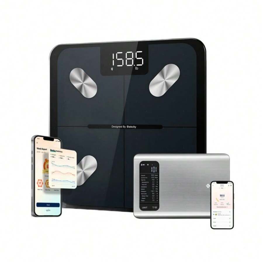 Etekcity Food Nutrition Scale, Digital Grams And Ounces For Weight Management With App, 19 Facts Tracking, 11 Pounds-Large, Stainless Steel Healthcare Springtok - 附 ESF551 的營養秤 - 查看 1