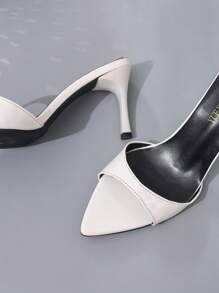 Chaussures à talons hauts à bout ouvert pour femmes, sandales à lanières fines à talon fin pour l'été, sandales blanches mode polyvalentes sexy et décontractées, convenant pour les soirées et le port quotidien
