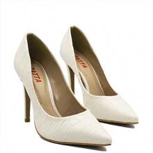 ZATTA Suzy High Heel Pumps - White Crocodile - View 3