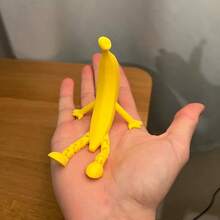 3D Printed Cute Sitting Banana Man,Fully Jointed,Holiday Decor,Beautiful Holiday Gift,Christmas,Thanksgiving,Outdoor Decor,Desktop Ornament,Car Interior Decor,3D Art Piece,Thanksgiving,Figures Toys,3d Printed Model - Multicolor - View 7