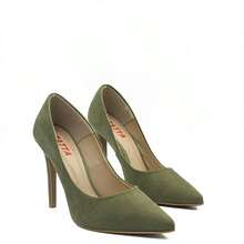 ZATTA Suzy High Heel Pumps - Nubuck Green - View 3