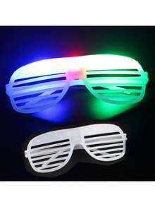 发光眼镜、LED 太阳镜、夜光派对用品、闪光玩具眼镜、派对礼物生日派对礼物万圣节