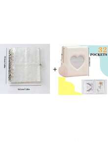 1 Set Of 3-Inch Colorful Photo Album, 1 "Love U" Photo Album, And 1 Mirror Photo Album,Back To School,School Supplies - Multicolor - View 14
