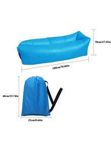 1 Pc Multi-Functional Inflatable Sofa, Foldable, Soft, Fast Inflatable Recliner, Suitable For Camping And Relaxation, Beach, Pool Water Supplies - Multicolor - View 6