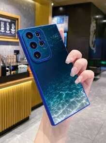 1 pieza Funda protectora a prueba de golpes para teléfono con paisaje marino profundo compatible con Apple, /axy, Infinix, Redmi, OPPO, VIVO, Realme