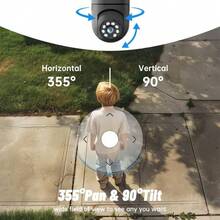 Light Bulb Security Camera With 3MP HD, Infrared Night Vision, Pan/Tilt, 2-Way Audio, Human Detection & Alexa Compatibility