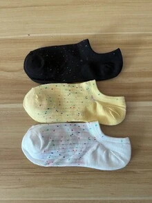 7/14 Paar Damen Polka Punkt & Gestreift Kurze Socken, geeignet für alle Jahreszeiten, mehrfarbig, Lässig, süße Damen Bootsocken
