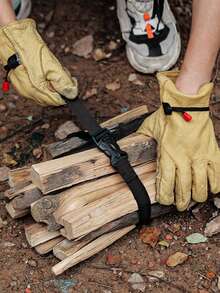 1 szt. Pasek klamrowy do namiotu na zewnątrz, walizka podróżna, śpiwór, kołdra, stała lina, wielofunkcyjny pasek mocujący ładunek - Wielokolorowe - Zobacz 4