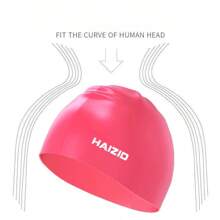 Silicone Swim Cap For Women With Long Hair And Loose Ends, Waterproof Ear Protection For Both Men And Women, Silicone Swim Cap