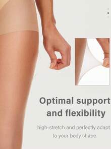 1/2/3双装女士透明连裤袜，超薄长筒袜，高腰塑形紧身裤，一次性透明丝袜，腿部塑形装饰袜，日常穿着