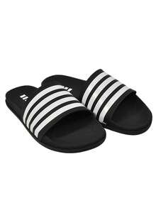 Men's Women's Slide Sandal Flip Flop Lightweight New Release - Black - View 2