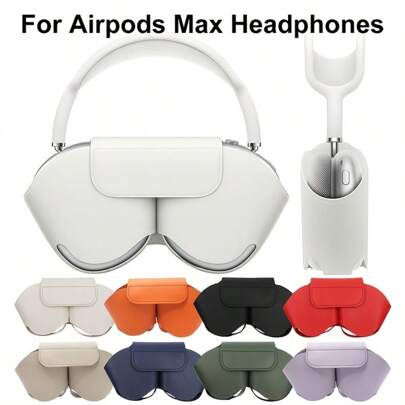Soft Leather Earcup Cover Protective Case For Max Headphones, Shockproof And Drop-Resistant, Faux PU Leather Headphone Cover