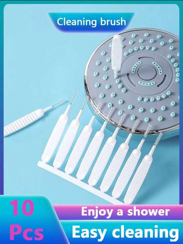 10/30/50pcs Bathroom Shower Head Cleaning Brush Washing Anti-Clogging Mini Brush Pore Gap Mobile Phone Hole Dust Keyboard Gap Cleaning Tool Back To School