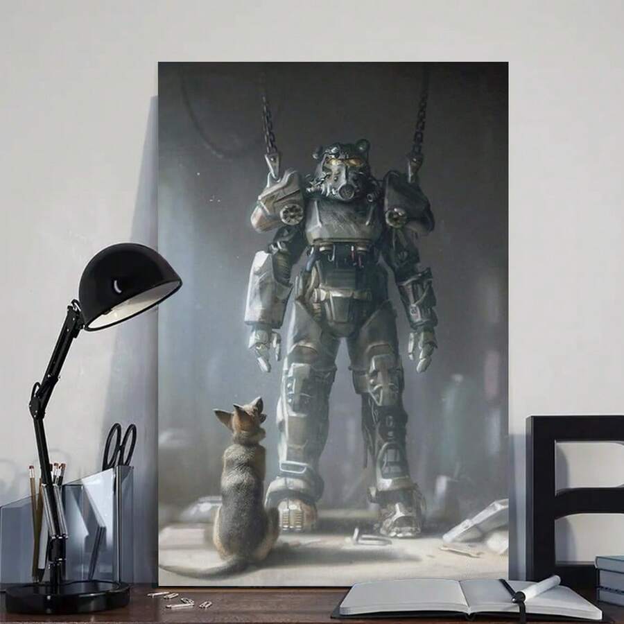 Framed Fallout 4 Classic Popular Game Posters & Prints On Canvas Wall Art Poster For Room Decor - Framed - View 1