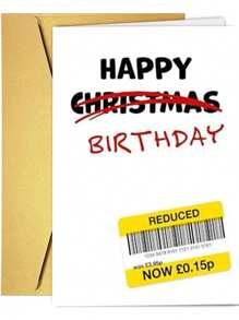 1Pc Funny Birthday Cards For Women And Men - Christmas Card For Birthday - Epic Laughs For Mum, Dad, Sister, Brother, Daughter, Son & Friends!