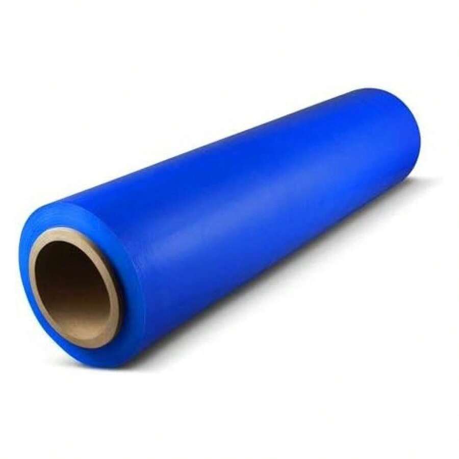 4 Rolls Blue Pallet Stretch Wrap - 18" X 1500 FT, 80 Gauge Moving & Hand Wrap