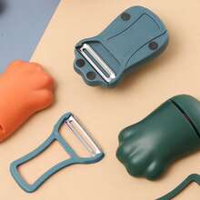 Kitchen Whetstone With Paring Knife 2-In-1 Kitchen Gadget Cat Claw Knife Sharpener Home Peeler Has A Non-Slip Bottom - Multicolor - View 2