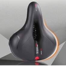 Sella per bicicletta, cuscino per sella da mountain bike, ammortizzante cavo, tipo palla cava, traspirante, universale - Sella per bicicletta, cuscino per sella da mountain bike, morbido silicone ispessito, universale con riflettente - Ciclo cavo, design traspirante, design a molla in gomma ammortizzante, bordo anteriore stretto e rotondo, nessuna usura della coscia, superficie in PU impermeabile e resistente all'usura