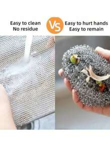 50/20/10/5/2pcs Metal Mesh Scrubbing Pads, Multi-Purpose Metal Wire Dish Cleaning Rags, Easy To Rinse, Reusable, Metal Wire Cleaning Cloths, Metal Wire Dish Washing Rags, Kitchen, Sink, Pots, Dishware And Utensils Washing And Cleaning, Sink, Countertop, Stove, Reusable Kitchen Cleaning Towels, Dish Cloths, Lint-Free, Stripe-Free, Washable Rags, Kitchen Supplies, Kitchen Cleaning Tools, Kitchen Items, Cleaning