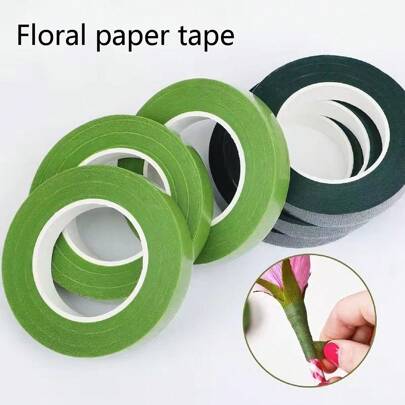 20m Nastro adesivo per fiori, nastro di carta per steli di fiori, avvolgimento per stami di fiori, forniture per decorazioni floreali fai-da-te per matrimoni, festa della mamma, decorazione per la casa, stagione dei matrimoni, stagione della laurea, stagione del ritorno a scuola, forniture per feste di compleanno