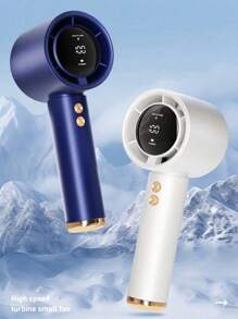 [100 Speed Handheld Fan] USB Rechargeable Mini Desktop Cooler - 2-In-1 Portable Fan Suitable For Dorm/Office/Travel, Featuring Vortex Blade Technology And Adjustable Cooling Modes, Ultra Lightweight Personal Air Flow. 1800mAh