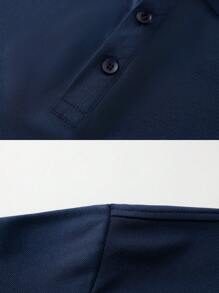Camisa tipo polo para hombres para el verano, hecha de material de secado rápido, con confección 3D, ajuste ceñido, apropiada tanto para el trabajo como para el ocio, es el mejor regalo para los hombres.