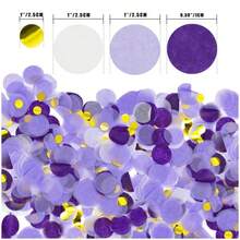 5000pcs 1 Inch Mixed Colors Round Paper Confetti, 1.8oz - Ideal For Wedding, Valentine's Day, Party, Holiday, Dining Table, Gifts, Home Decor, Graduation & Atmosphere Decoration - Multicolor - View 13