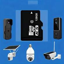 1pc Monitoring Camera Memory Card Mini TF SD Card High-Speed Flash Storage Card Compatible With Computer, Digital Camera, Security Camera, Audio, Driving Recorder, Smartphone And GPS Navigation, 16GB/32GB/64GB/128GB/256GB - Black - View 4