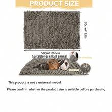 1pc Guinea Pig Cage Liner Washable, Fleece Bedding Cage Liners, Absorbent Rabbit Mats ,Fleece Guinea Pig Bedding Pee Pads,Reusable Guinea Pig Chenille Bed Training Pad ,Small Animal Sleeping Bedding Mat For Bunny Liners For Chinchilla Cage Rabbit Hamster Cat For Christmas And Halloween New Year Gift Decor Gift - Multicolor - View 3