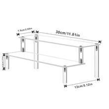 1 Acrylic Display Shelf, Perfume Rack Organizer, Transparent Acrylic Layer Shelf Extender, Suitable For Perfume Display Shelf, Desktop Organization, Figurine And Character Models, Paper Cup Display Shelf Extender