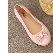 2025 Girl Classic Simple Casual Pointed Toe Office Heel Pumps - Pink - View 3