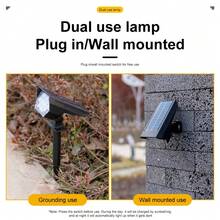 Solar Powered Pathway Spot Light, Dual Use Garden Landscape Tree Lighting, Outdoor Home Yard Lawn Decor - Multicolor - View 5