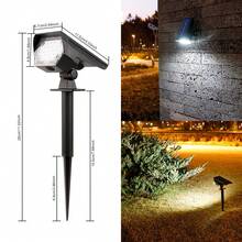 Solar Powered Pathway Spot Light, Dual Use Garden Landscape Tree Lighting, Outdoor Home Yard Lawn Decor - Multicolor - View 16