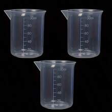 [Thickened Measuring] Measuring Cup | 10pcs/20pcs, 3.38oz | PP Thickened | Graduated, Multifunction | Kitchen, Baking, Cooking | Essential Kitchen Tools - Transparent White - View 4