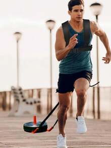 1 Set de Equipo de Fitness Arnés de Hombro Arrastre Trineo de Gimnasio Entrenamiento de Velocidad y Fuerza, Accesorios Deportivos de Peso y Músculo para Mejorar la Velocidad y la Fuerza, Accesorios de Gimnasio, Deporte, Ejercicio en Casa, Accesorios Deportivos, Accesorios de Gimnasio, Accesorios de CrossFit - Multicolor - Ver 2