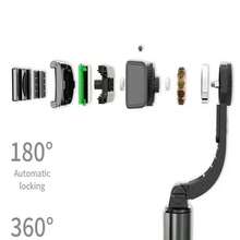 360° Rotatable Gimbal Stabilizer, Bluetooth Selfie Stick Tripod For Smartphone Live Streaming, Vertical Shooting Stand, Optional Microphone - Black - View 7